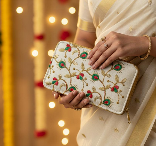 Floral hand Bag wide