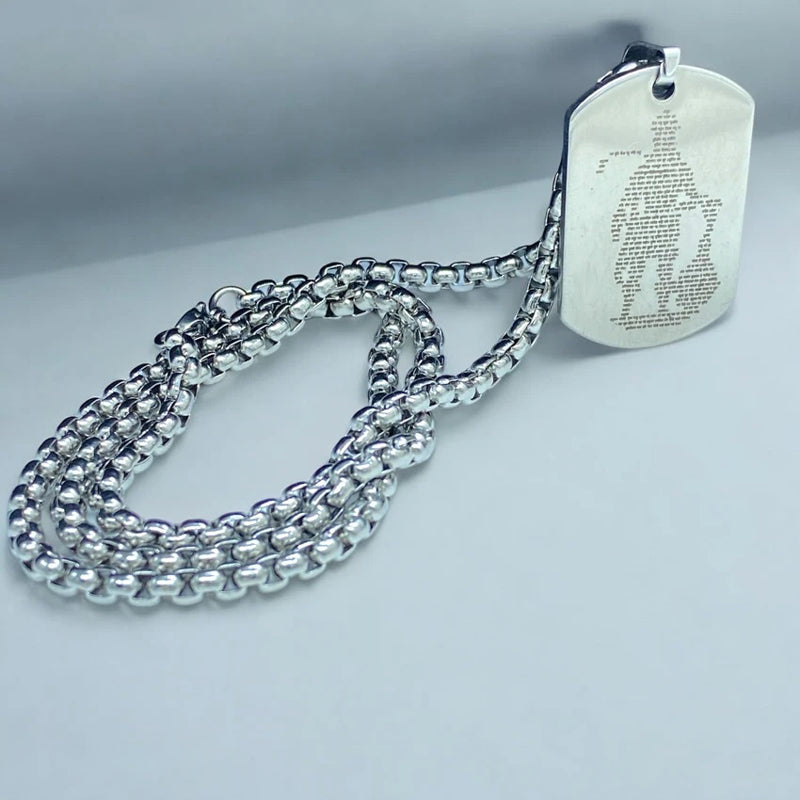 Golden Hanuman Chalisha Pendant with Chain