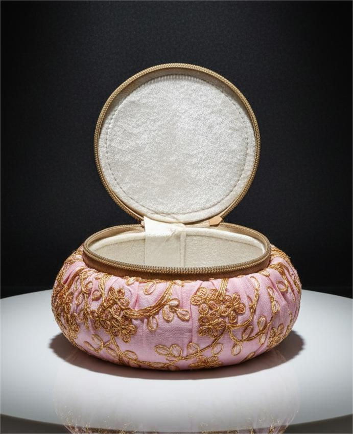 Embroidered Bangle Box Matka