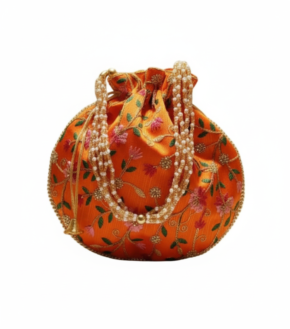 Handcrafted Floral potli Bag